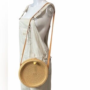 Roxy Stylish Tan Round Crossbody Bag